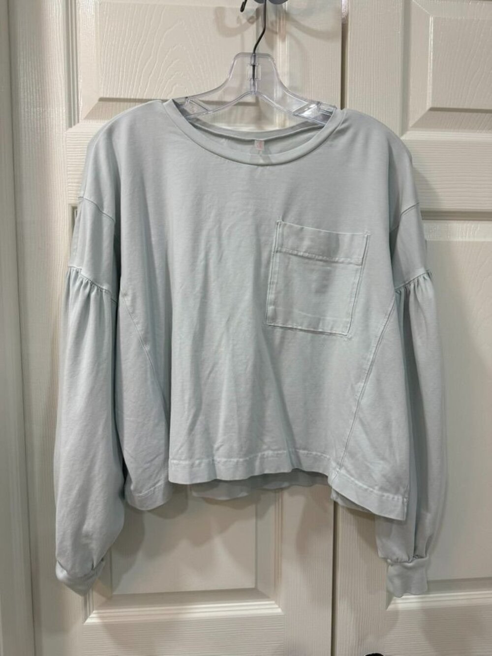 Free People EUC Hot Shot Recovery Set XS Light Blue Joggers & Long Sleeve Top - Picture 6 of 16